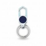Modern Blue Circle Carabiner Keyholder