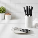 Black Handle Table Knives Set