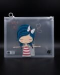Kids’ Clear Zipper Document Bag – Cute Cartoon Edition